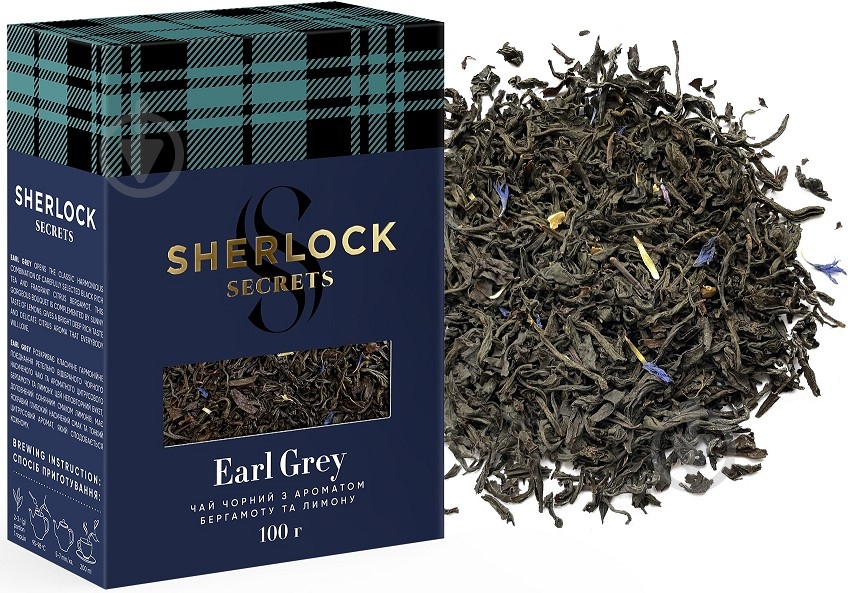 Чай черный Sherlock Secrets Earl grey 100 г - фото 1