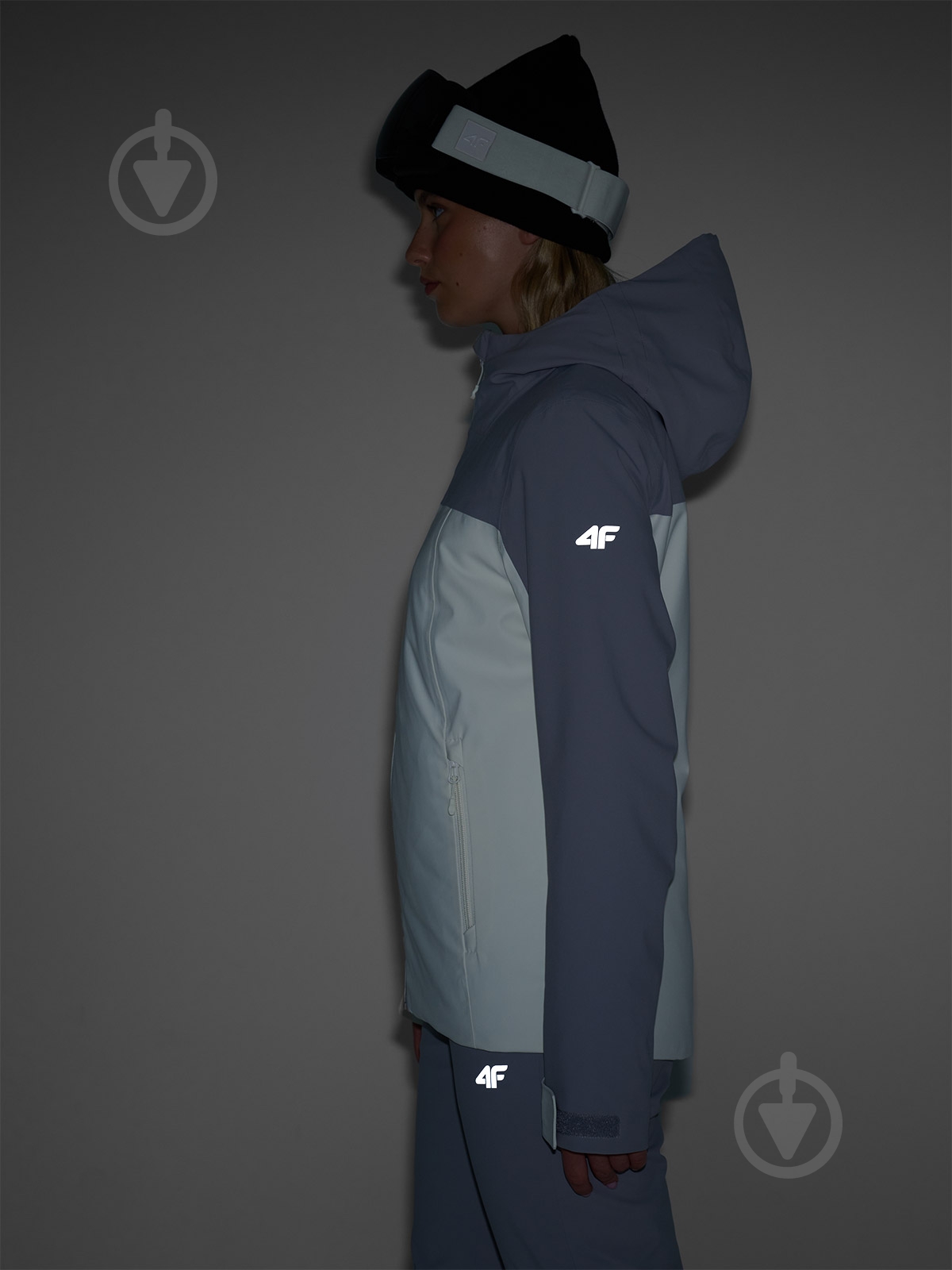 Куртка жіноча зимова 4F TECHNICAL JACKET F572 4FWAW24TTJAF572-27S р.L сіра - фото 8