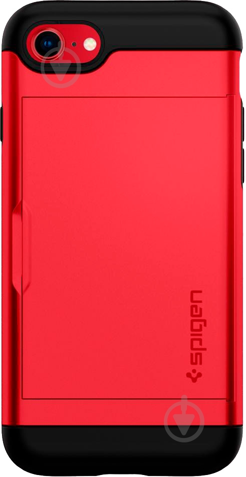 Чохол Spigen Slim Armor CS для Apple iPhone SE / Apple iPhone 7 / Apple iPhone 8 (042CS21725) red - фото 1