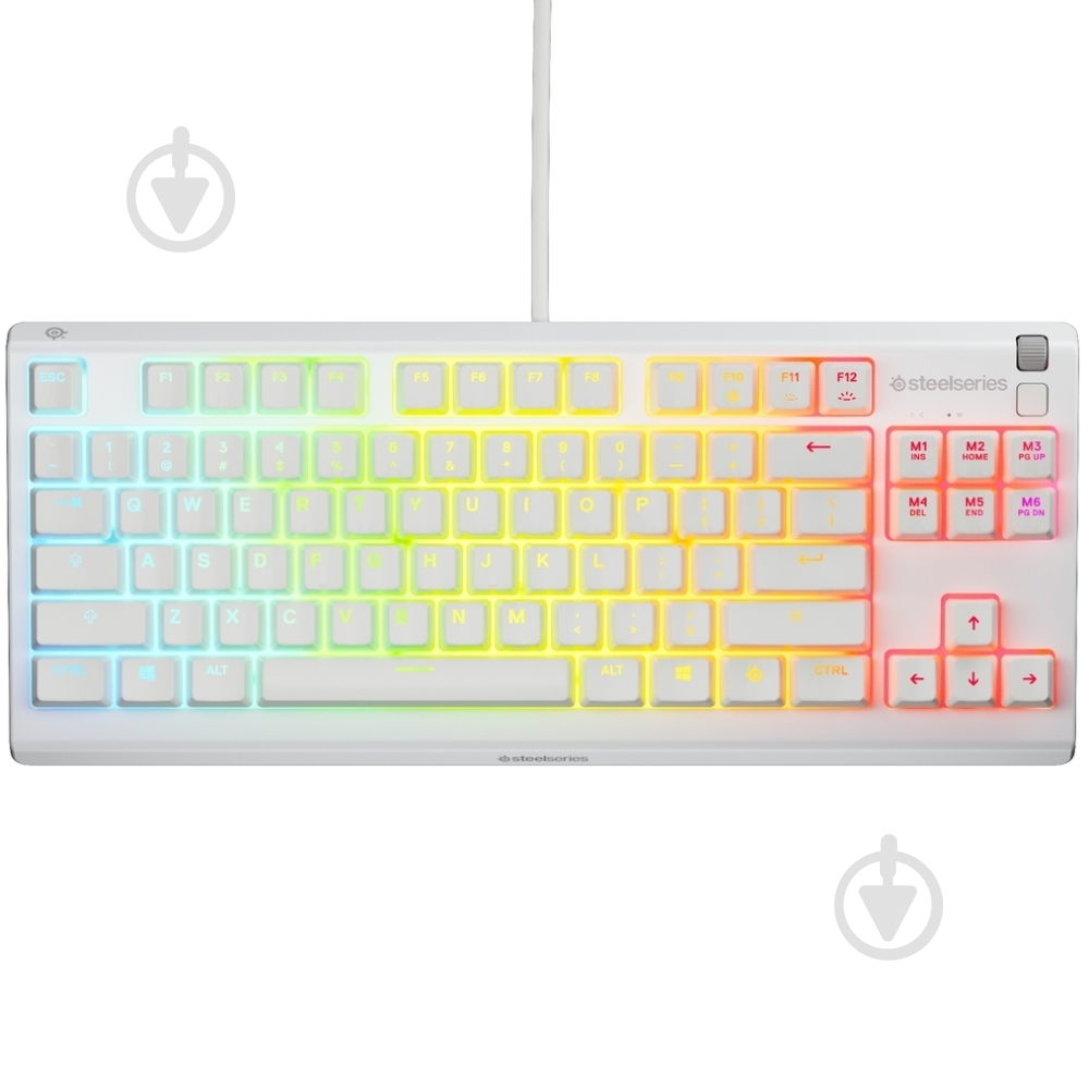 Клавиатура игровая SteelSeries Apex 3 TKL (64819) white - фото 1