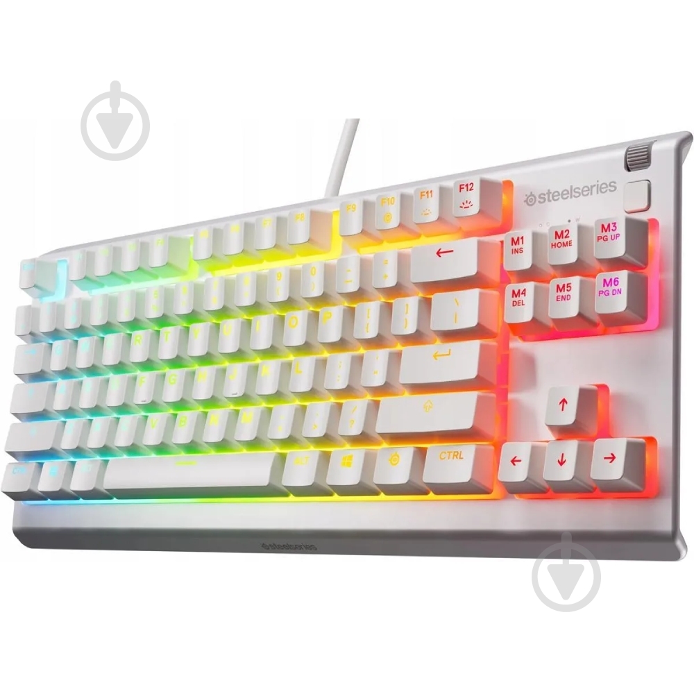 Клавиатура игровая SteelSeries Apex 3 TKL (64819) white - фото 2