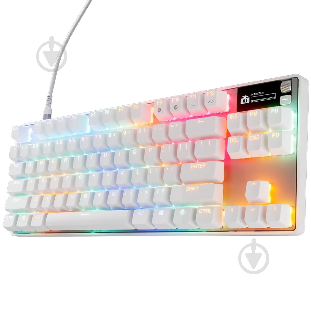 Клавиатура игровая SteelSeries Apex Pro TKL Gen 3 (64898) white - фото 2