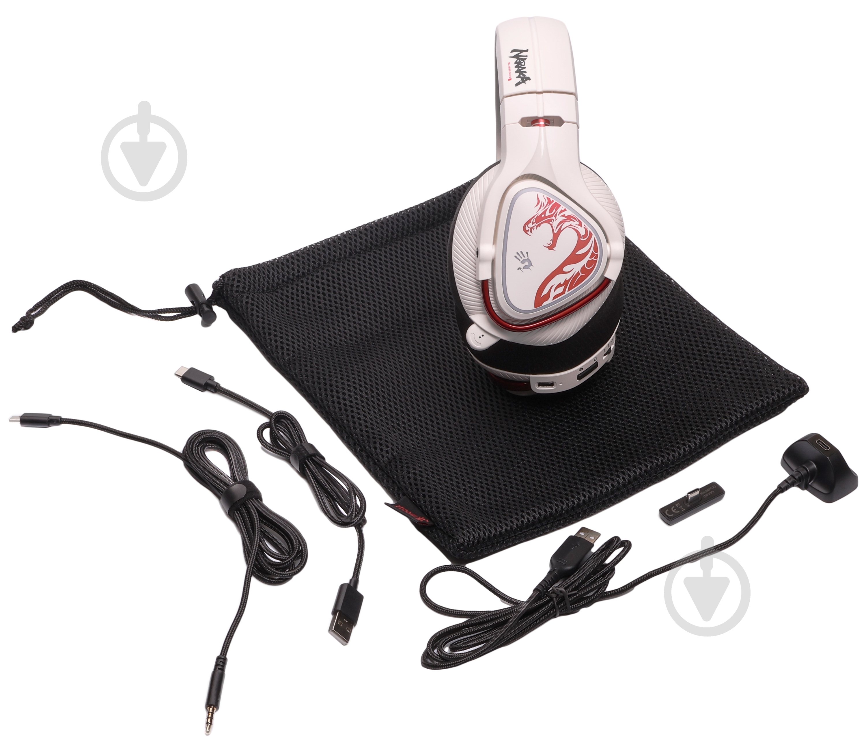 Наушники BLOODY white (MR720 (Naraka)) - фото 9