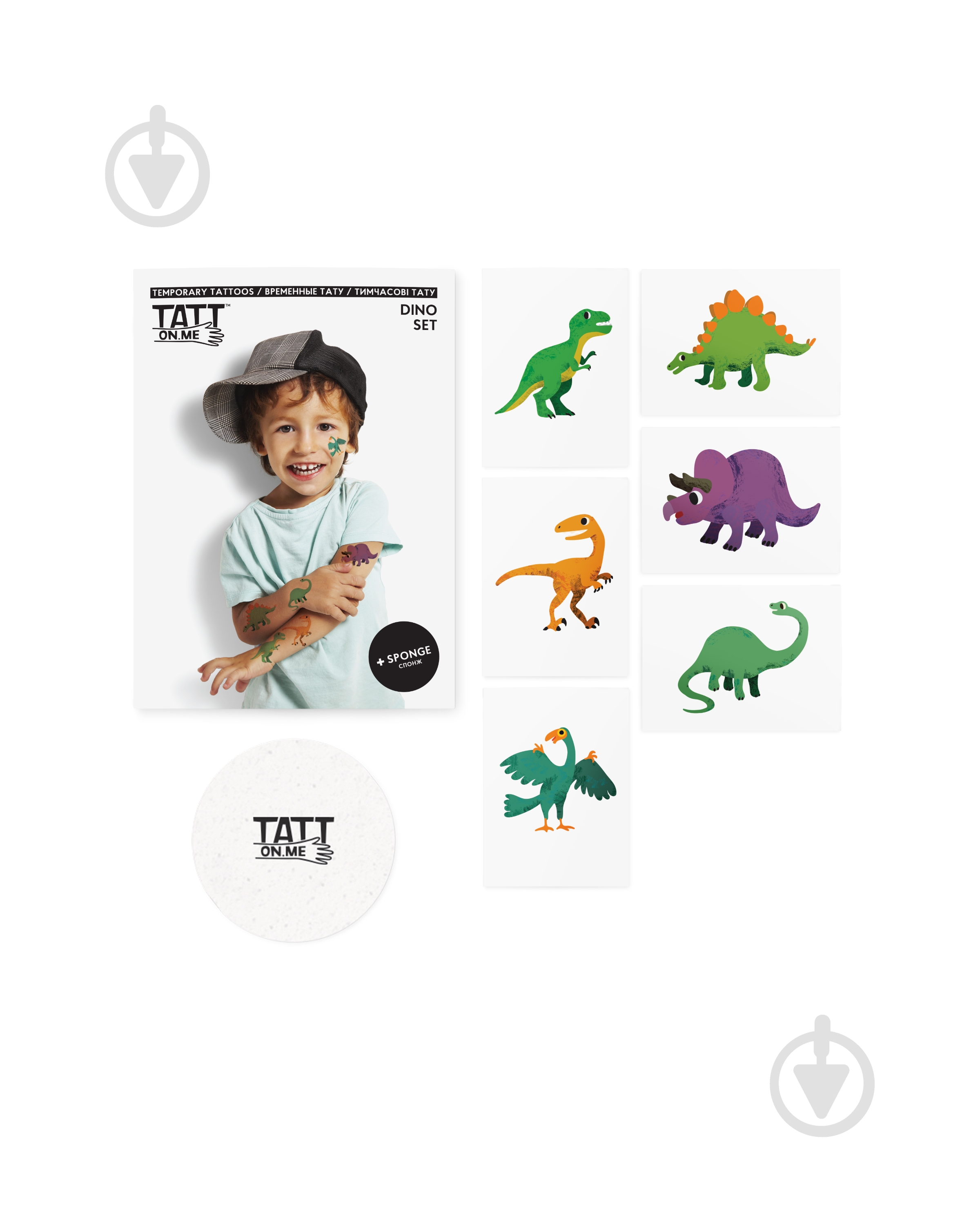 Тату временное TATTon.me Dino Set - фото 3