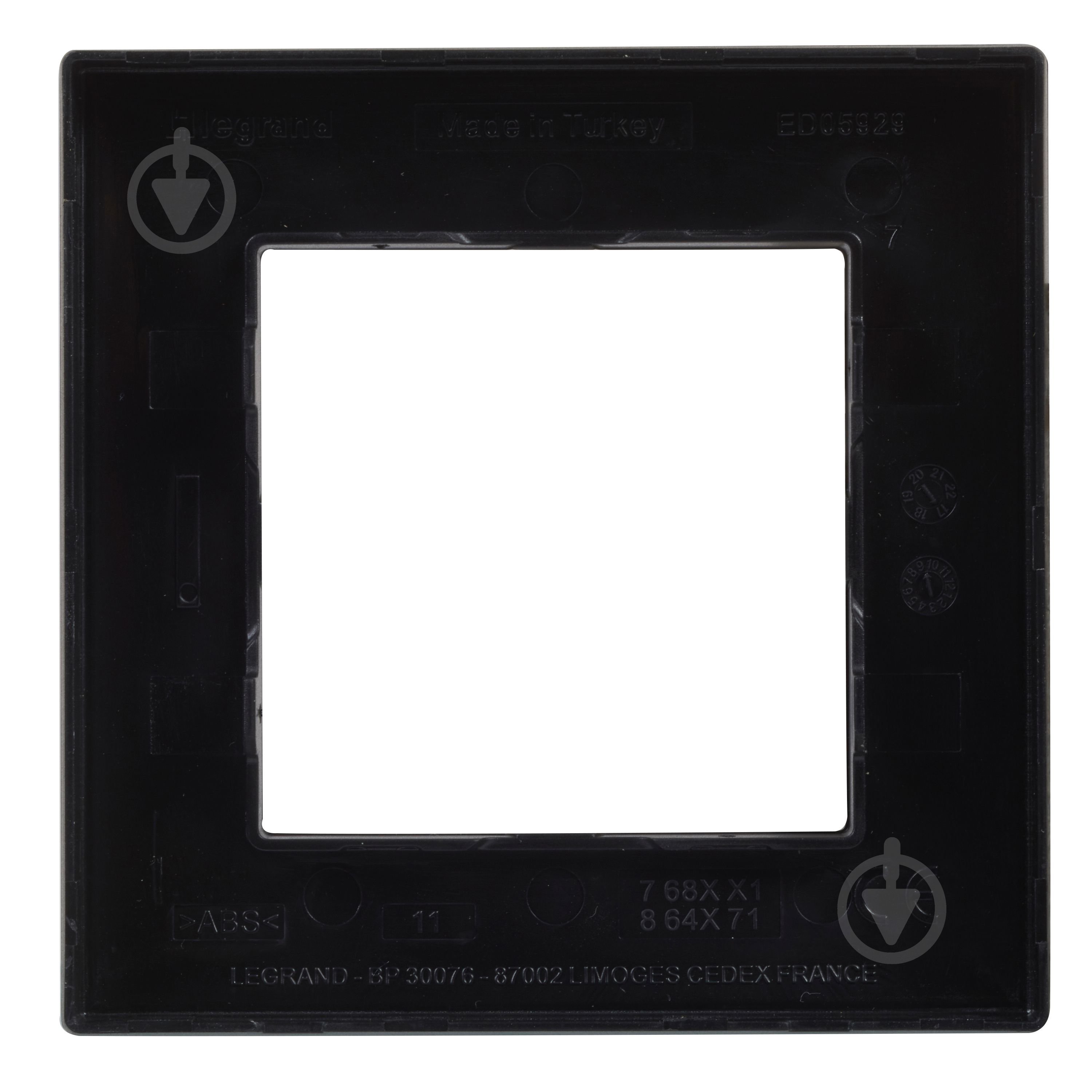 Рамка Legrand Niloe Step 863591 универсальная черный - фото 3 Рамка Legrand Niloe Step 863591 универсальная черный - фото 3