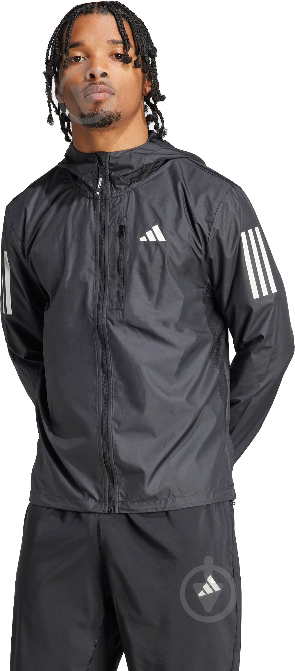 Куртка чоловіча демісезонна Adidas OTR B JKT IN1483 р.L чорна - фото 1