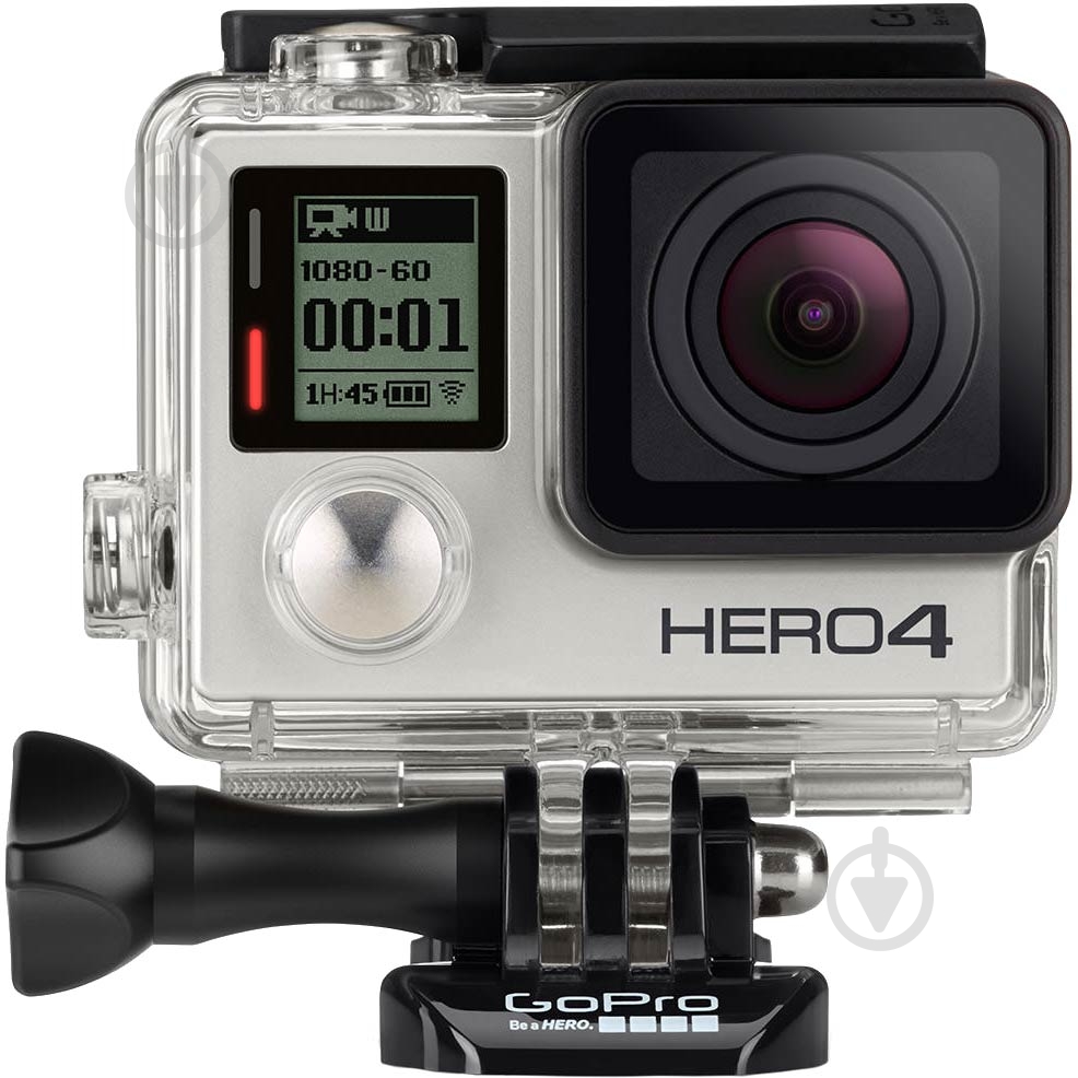 Экшн-камера GoPro HERO4 silver (HERO 4 Silver) - фото 1 Экшн-камера GoPro HERO4 silver (HERO 4 Silver) - фото 1