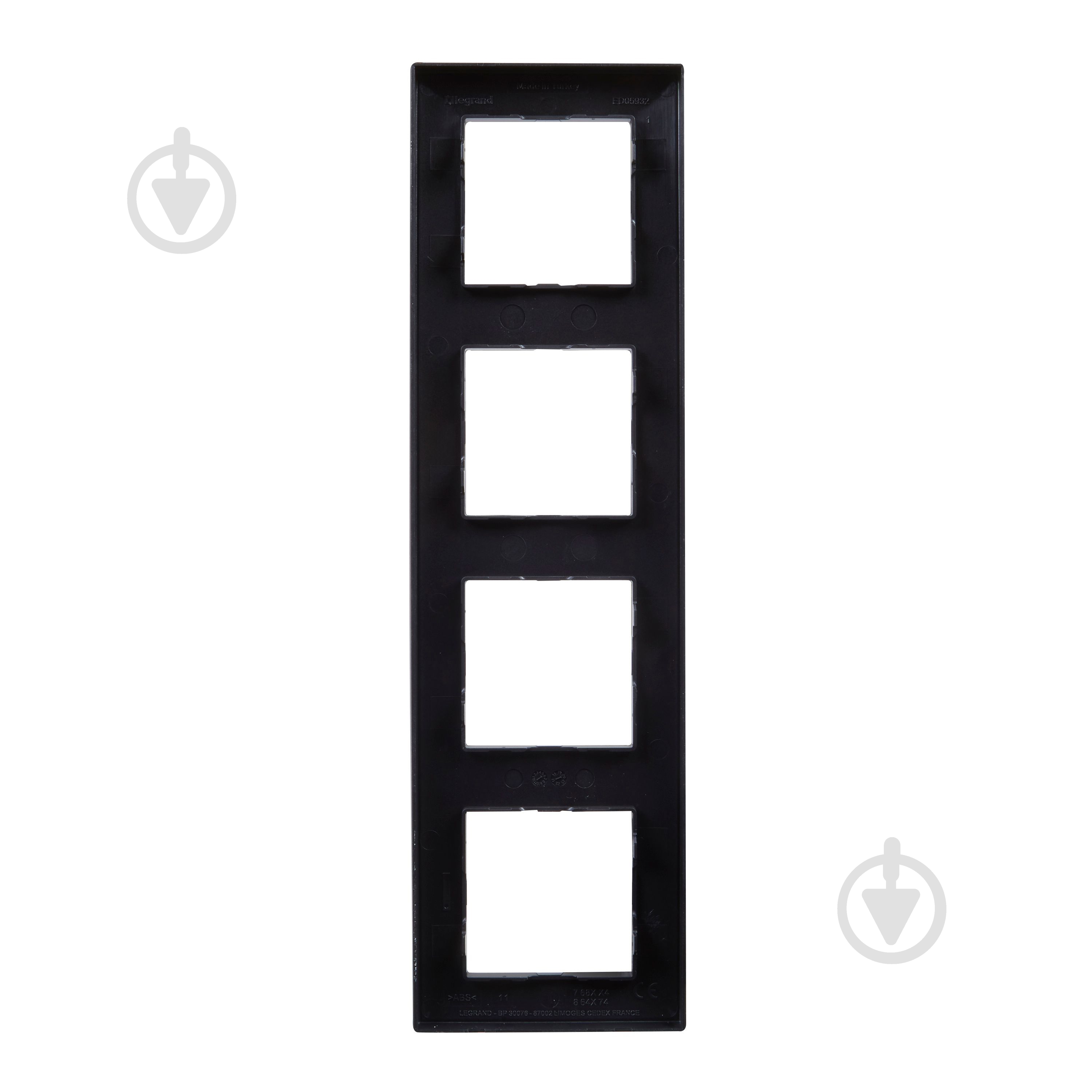 Рамка Legrand Niloe Step 863594 универсальная черный - фото 3
