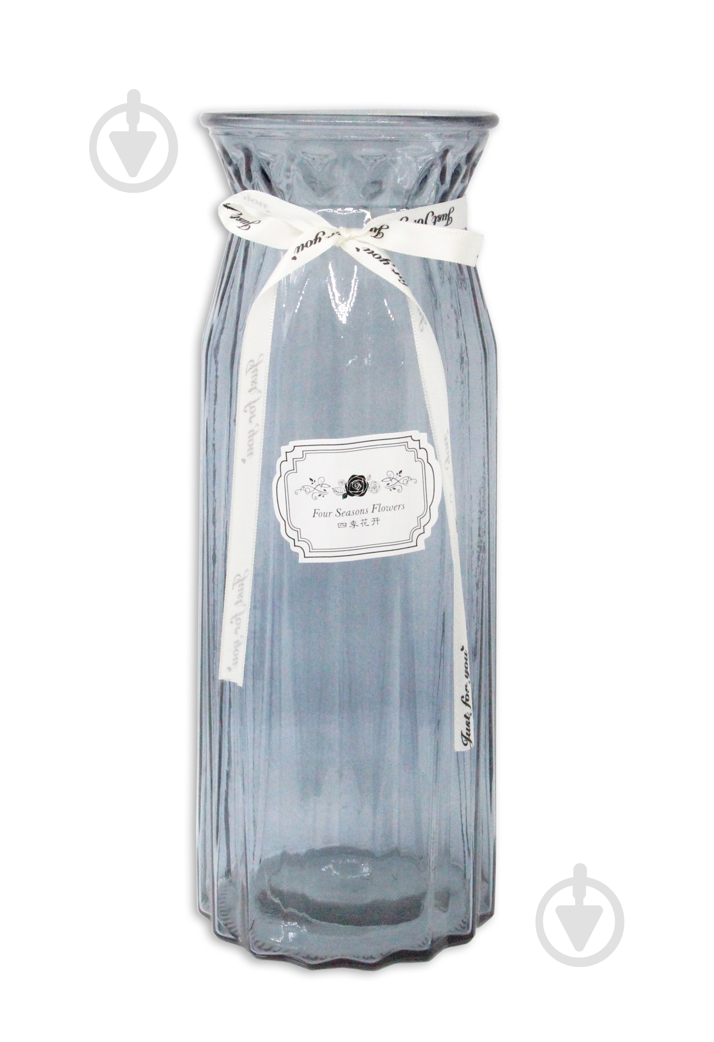 ᐉ Ваза скляна CRYSTAL Crystal Cindy 29 см сіра 83000008/2_YBCG-MT-5/1 • Краща ціна в Києві, Україні • Купити в Епіцентр