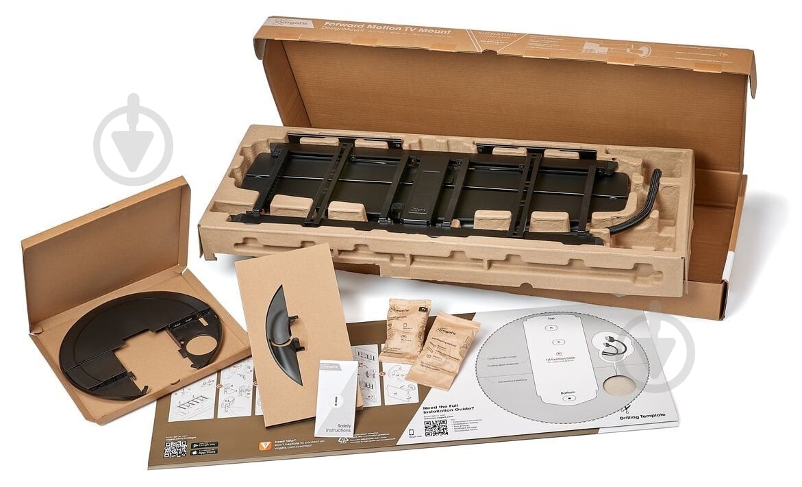 Кронштейн Vogels TVM 7655 DesignMount поворотно-похилі 40"-77" чорний - фото 4 Кронштейн Vogels TVM 7655 DesignMount поворотно-похилі 40"-77" чорний - фото 4