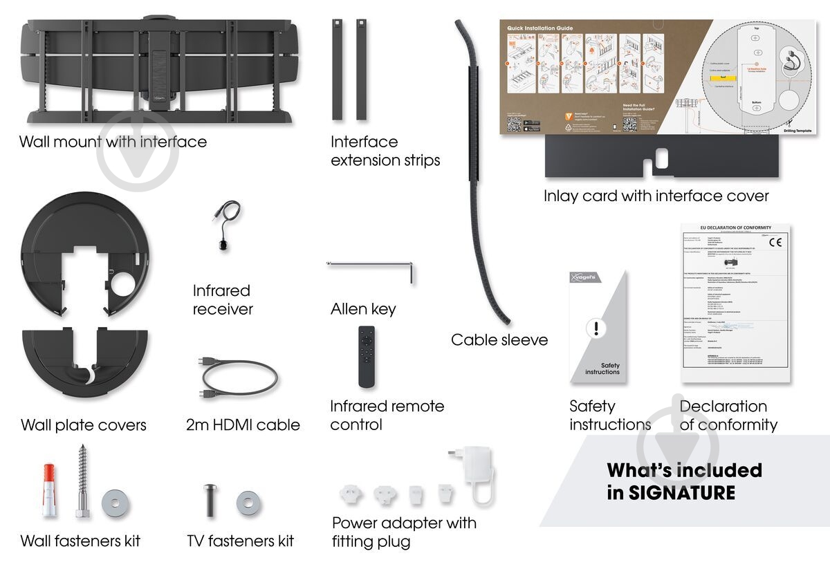 Кронштейн Vogels TVM 7675 MotionMount поворотно-наклонные 40"-77" черный - фото 5