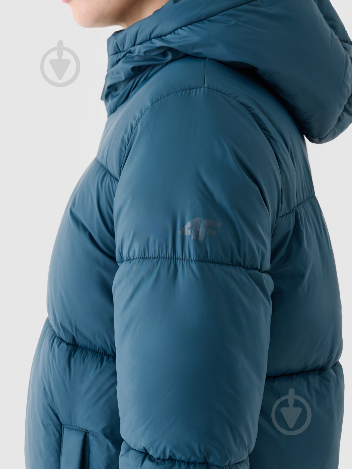 Пуховик жіночий зимовий 4F DOWN JACKET F475 4FWAW24TDJAF475-46S р.L синій - фото 4 Пуховик жіночий зимовий 4F DOWN JACKET F475 4FWAW24TDJAF475-46S р.L синій - фото 4
