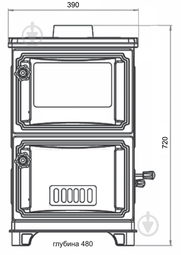 Піч-камін Duval EM-203F - фото 3