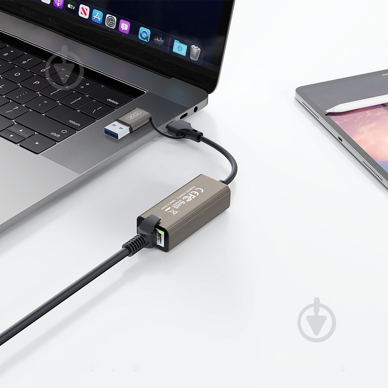 USB-хаб Xo HUB018 USB-С/USB-A to RJ45 - фото 5 USB-хаб Xo HUB018 USB-С/USB-A to RJ45 - фото 5