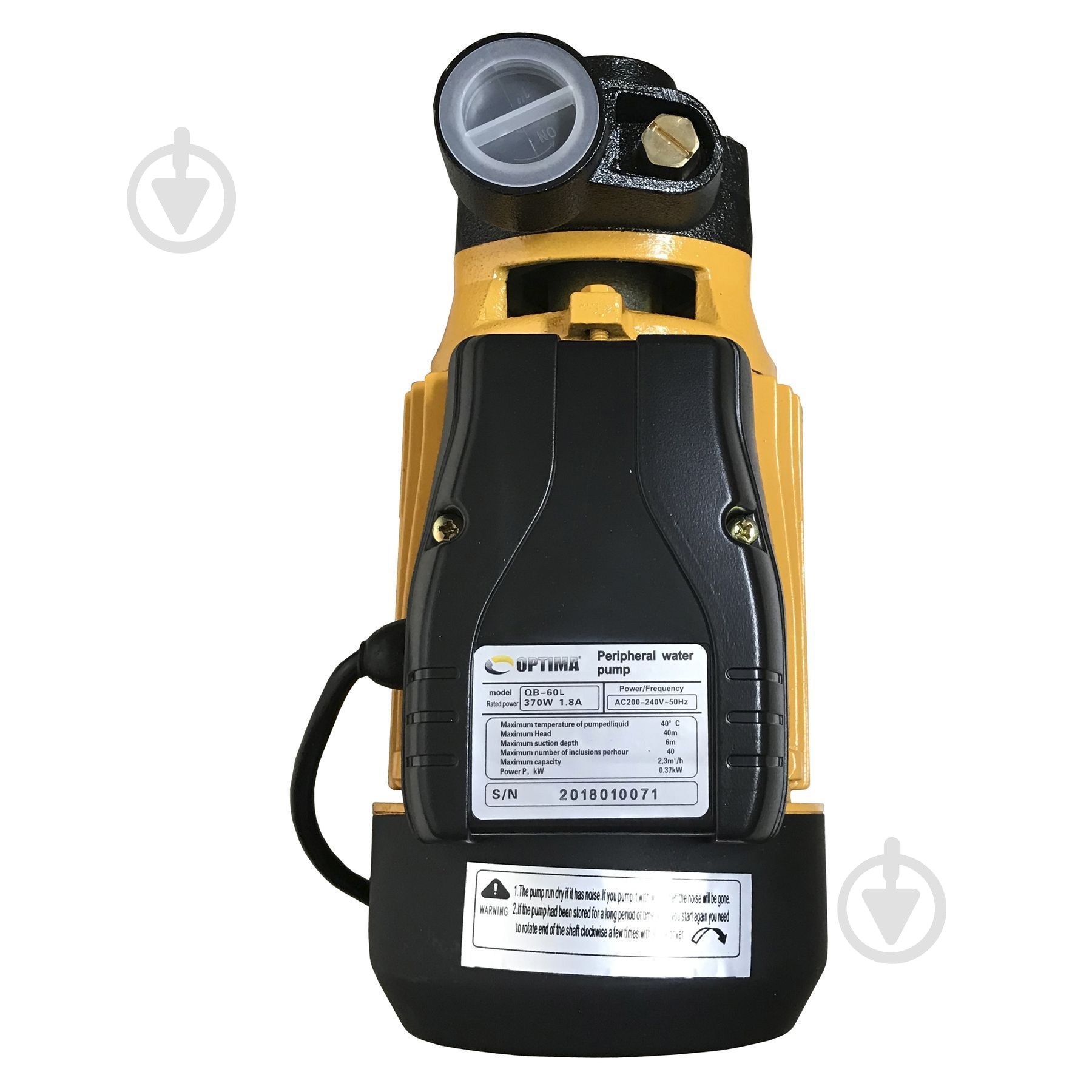 Насос Optima QB-60 L 000014280 - фото 2 Насос Optima QB-60 L 000014280 - фото 2