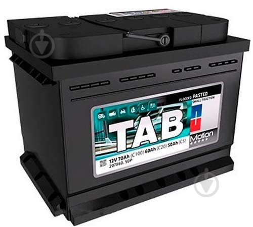Аккумулятор автомобильный TAB MOTION 60 60Ah 480A 12V «+» справа (207060) - фото 1