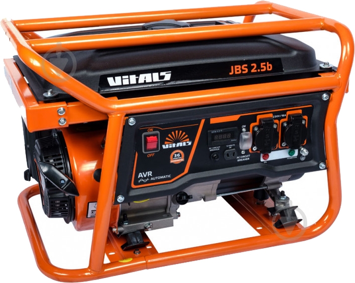 Генератор бензиновый Vitals JBS 2.5b 2,5 кВт / 2,8 кВт 230 В JBS 2.5b - фото 1