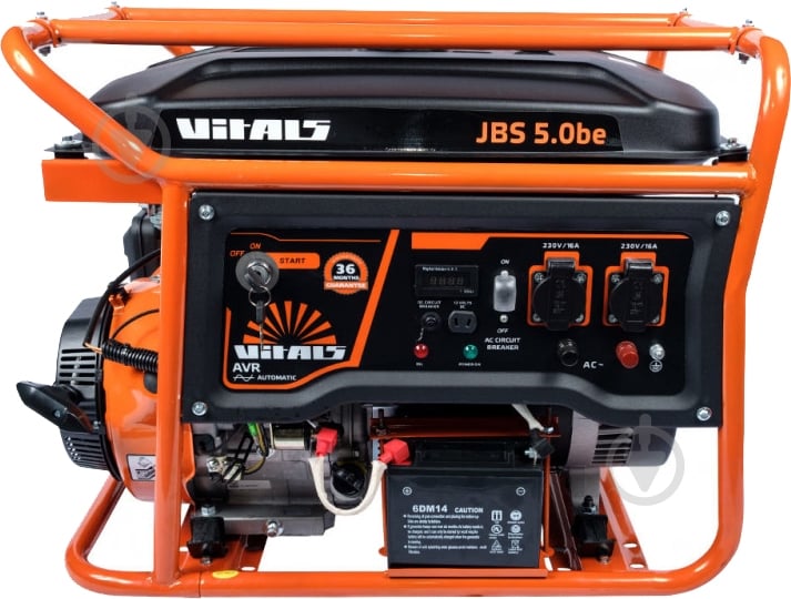 Генератор бензиновый Vitals 5 кВт / 5,5 кВт 230 В JBS 5.0be - фото 1 Генератор бензиновый Vitals 5 кВт / 5,5 кВт 230 В JBS 5.0be - фото 1