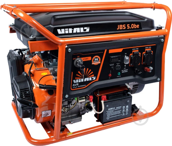 Генератор бензиновый Vitals 5 кВт / 5,5 кВт 230 В JBS 5.0be - фото 4 Генератор бензиновый Vitals 5 кВт / 5,5 кВт 230 В JBS 5.0be - фото 4
