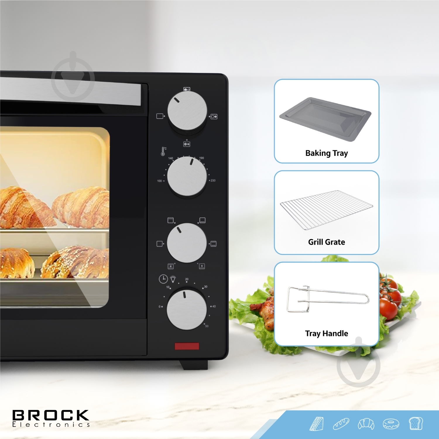 Электрическая печь Brock TO 3002 B - фото 10