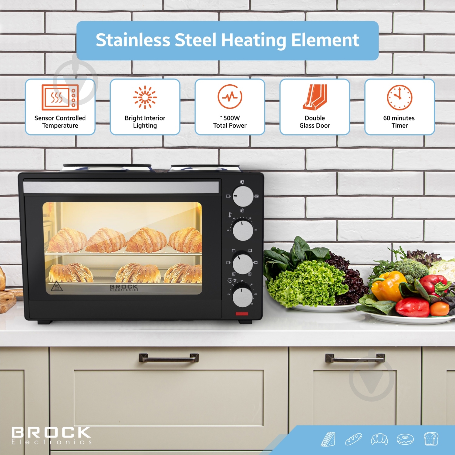 Электрическая печь Brock TO 3002 B - фото 11