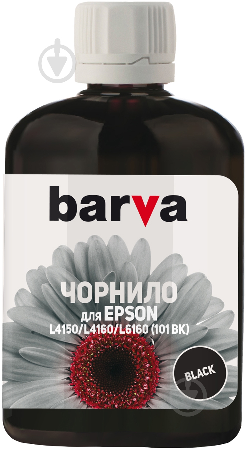Чернила BARVА Epson 101 BK специальные 100 мл (E101-558) black - фото 1