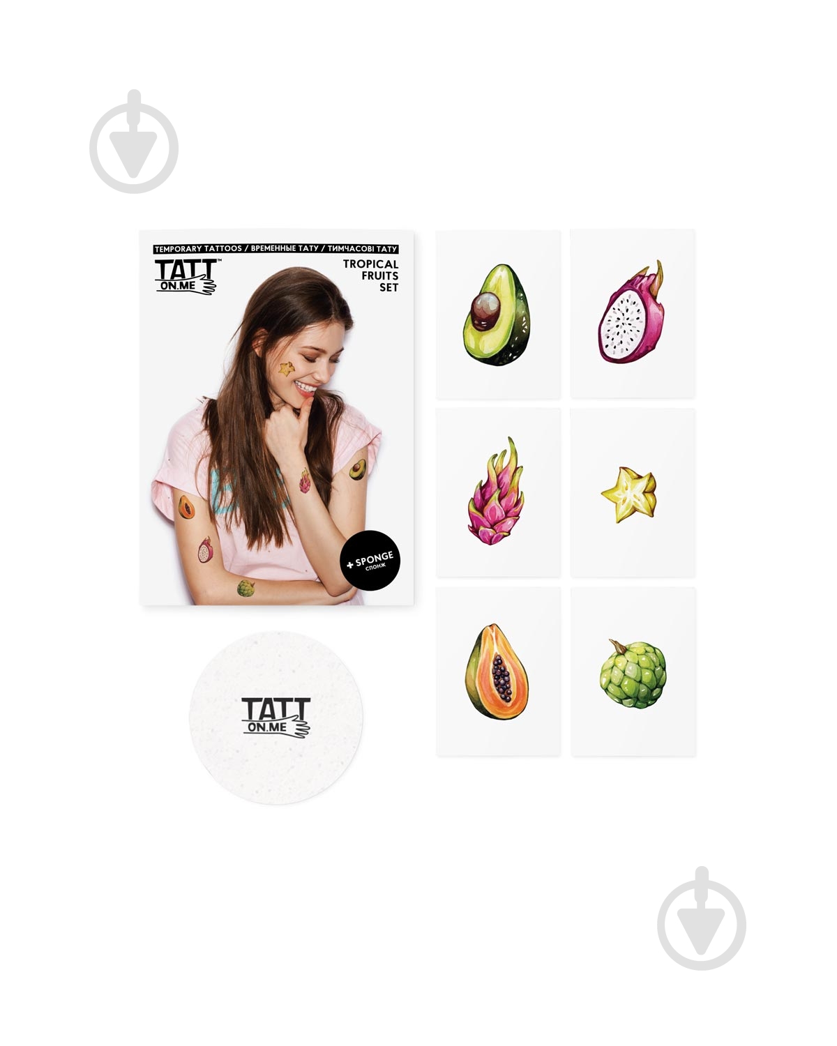 Тату тимчасове TATTon.me Tropical Fruits set - фото 3 Тату тимчасове TATTon.me Tropical Fruits set - фото 3