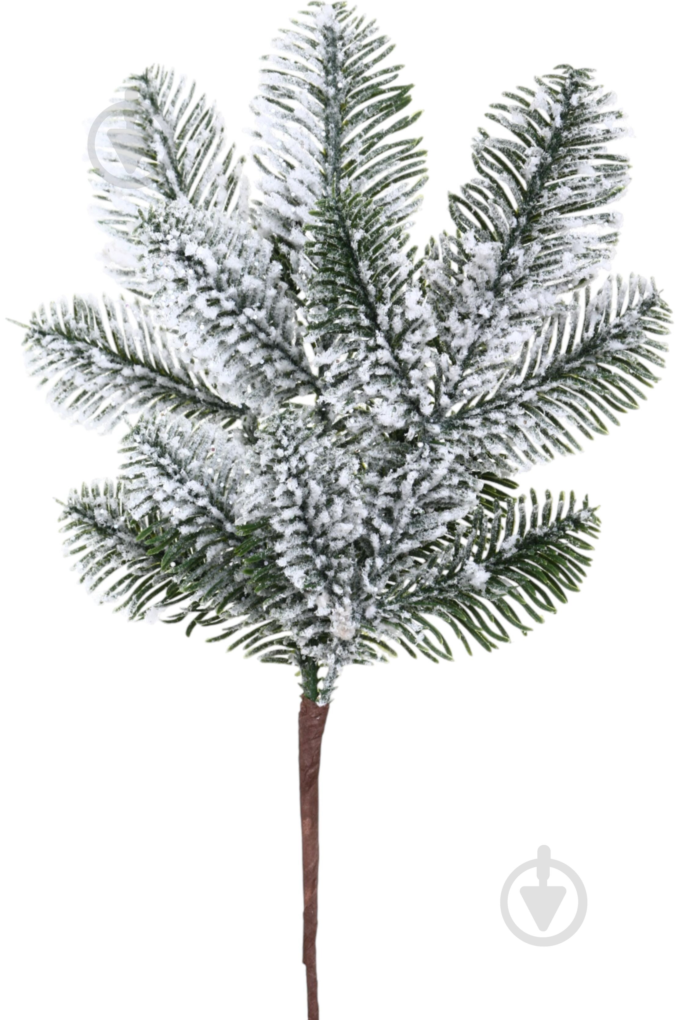 Гілочка декоративна пучечок хвойний засніжений 31 см EYK24-1173 - фото 1