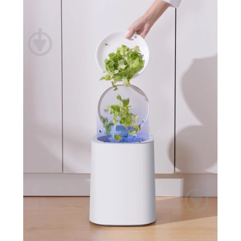 Ведро для мусора JAH сенсорное квадратное 11 л белый 20260 - фото 4 Ведро для мусора JAH сенсорное квадратное 11 л белый 20260 - фото 4