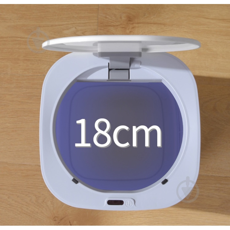 Ведро для мусора JAH сенсорное квадратное 11 л белый 20260 - фото 5 Ведро для мусора JAH сенсорное квадратное 11 л белый 20260 - фото 5