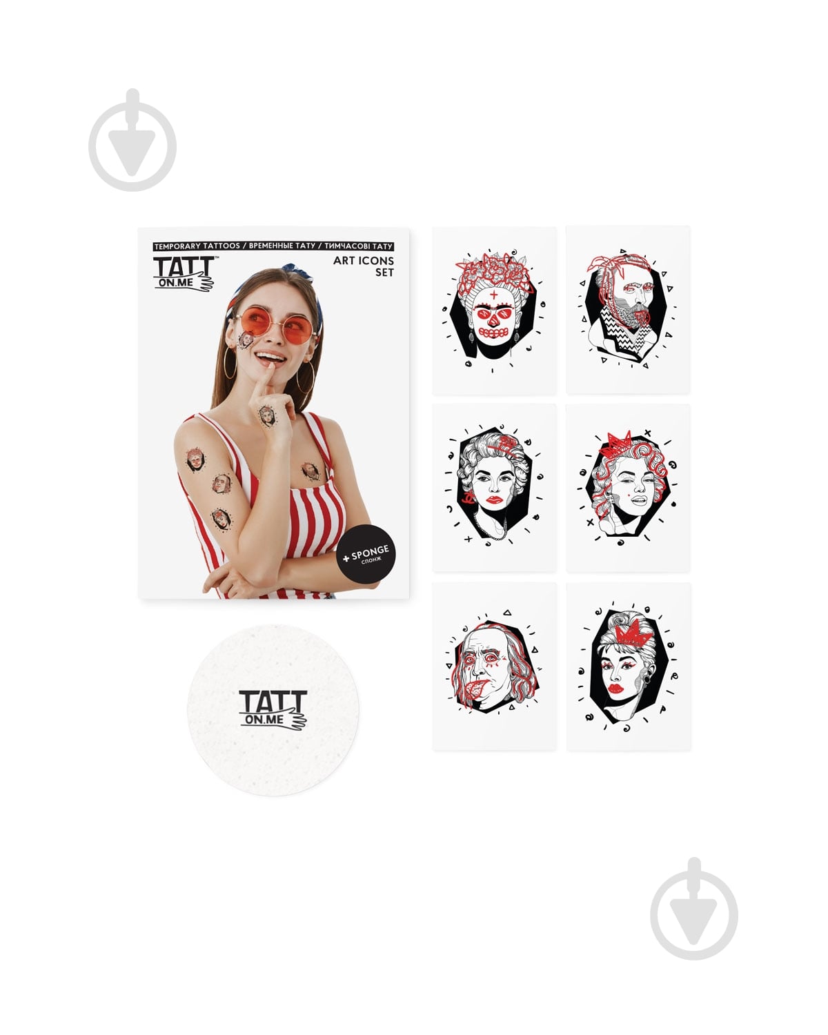 Тату временное TATTon.me Art Icons set - фото 3 Тату временное TATTon.me Art Icons set - фото 3