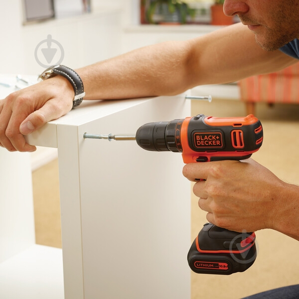 Шуруповерт акумуляторний Black+Decker BDCDD12B - фото 6