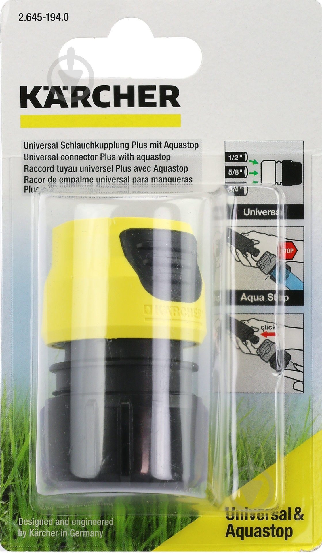 Коннектор Karcher Plus с аквастопом 2.645-004 - фото 3