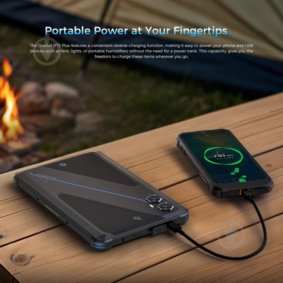 Планшет Oukitel RT3 plus 8" 4/128GB Wi-Fi + 4G black/blue (RT3Plus_Blue) - фото 5