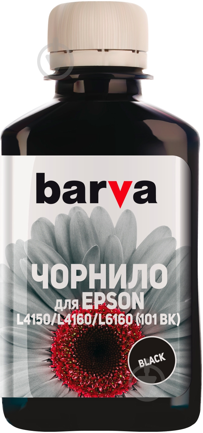 Чернила BARVА Epson 101 BK специальные 180 мл (E101-603) black - фото 1