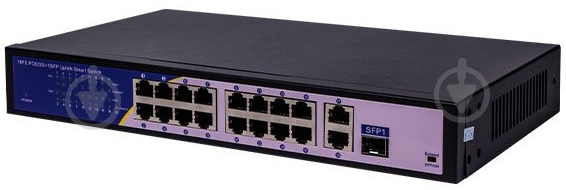 Коммутатор GreenVision GV-010-D-16+2 PG+1 SFP (LP11693) - фото 1