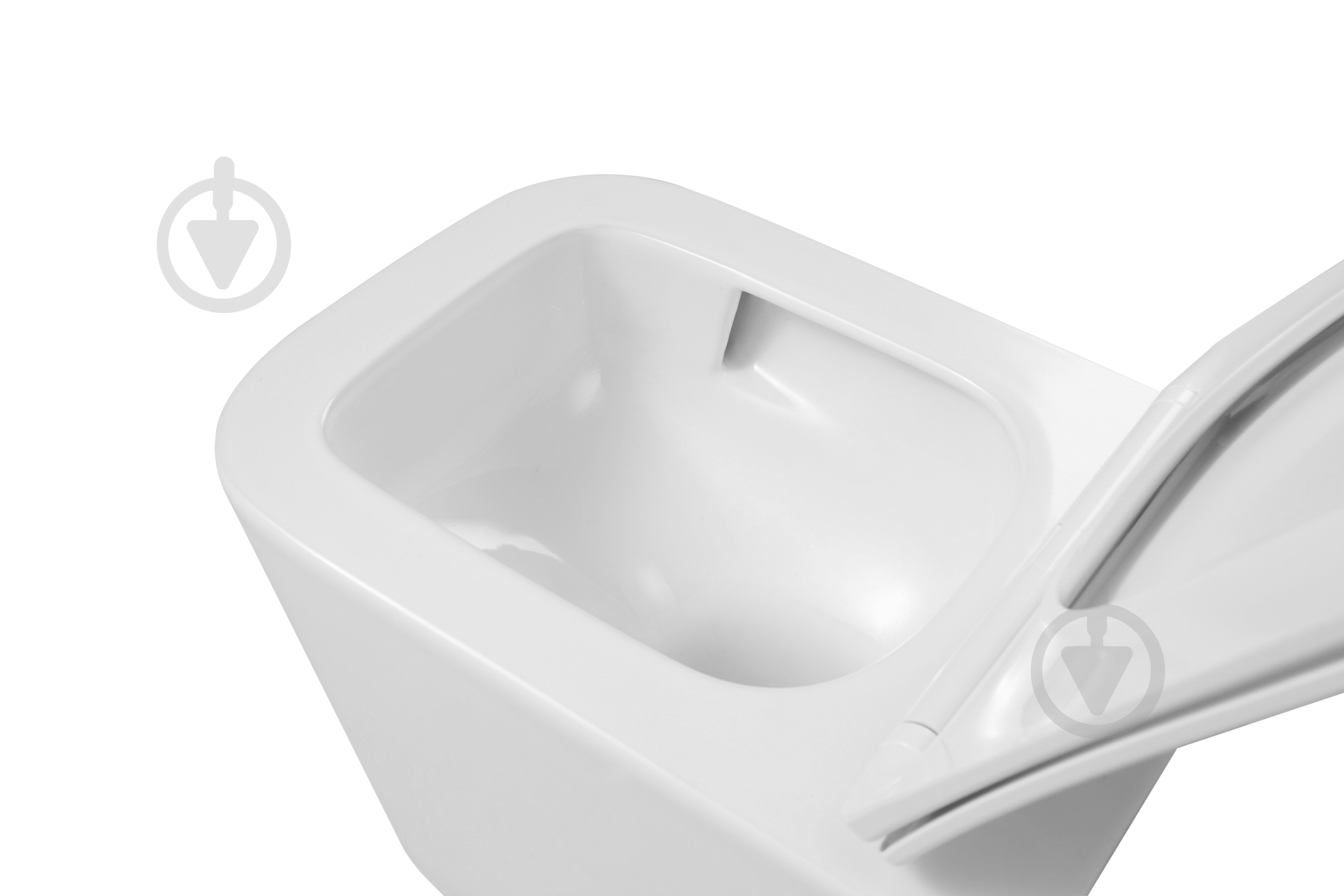 Унітаз підвісний Imprese twist, з сидінням soft-close - фото 2 Унітаз підвісний Imprese twist, з сидінням soft-close - фото 2