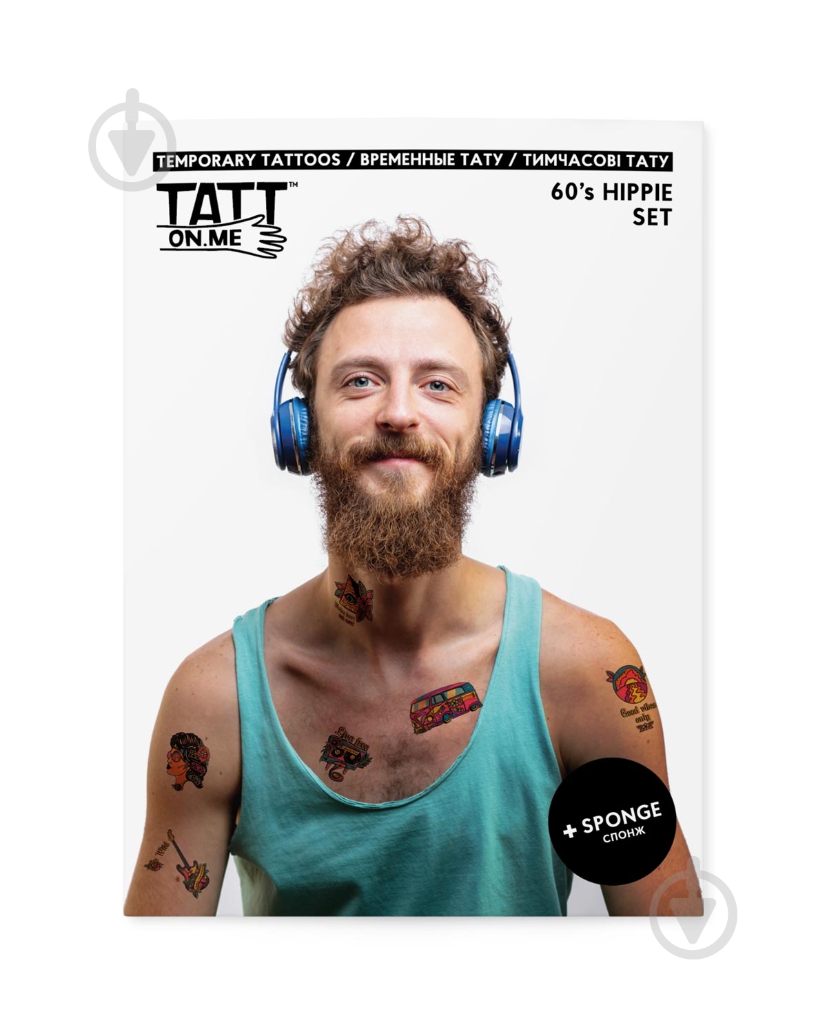 Тату временное TATTon.me Hippie set - фото 1 Тату временное TATTon.me Hippie set - фото 1
