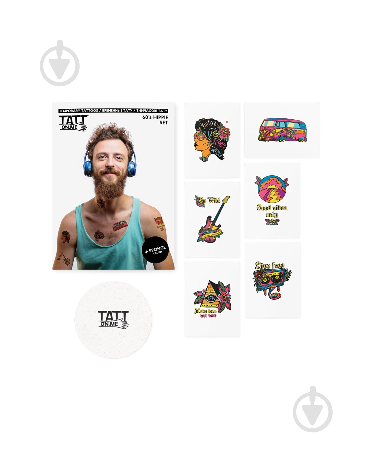 Тату временное TATTon.me Hippie set - фото 3 Тату временное TATTon.me Hippie set - фото 3