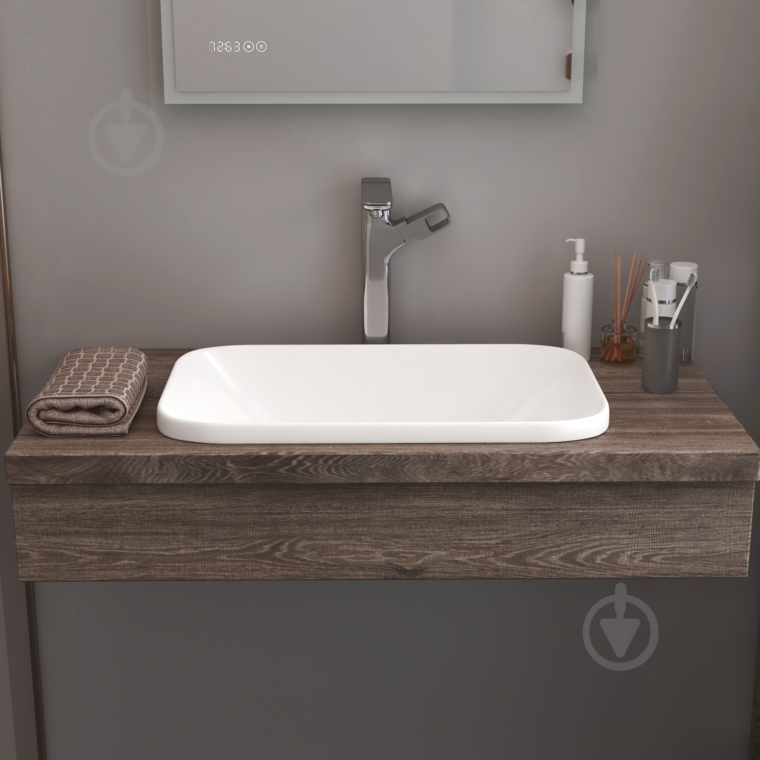 Умивальник Helmken 37060000 прямокутний 60 см, білий - фото 9 Умивальник Helmken 37060000 прямокутний 60 см, білий - фото 9