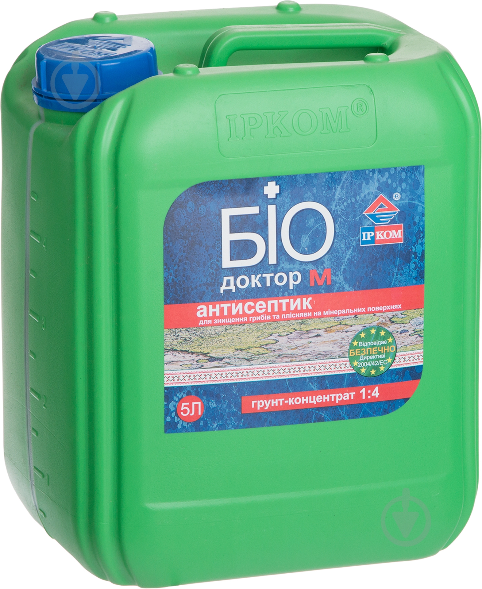 Грунтовка антисептик концентрат 1:4 БиоДоктор М ИР-012 Ircom Decor 5 л - фото 1