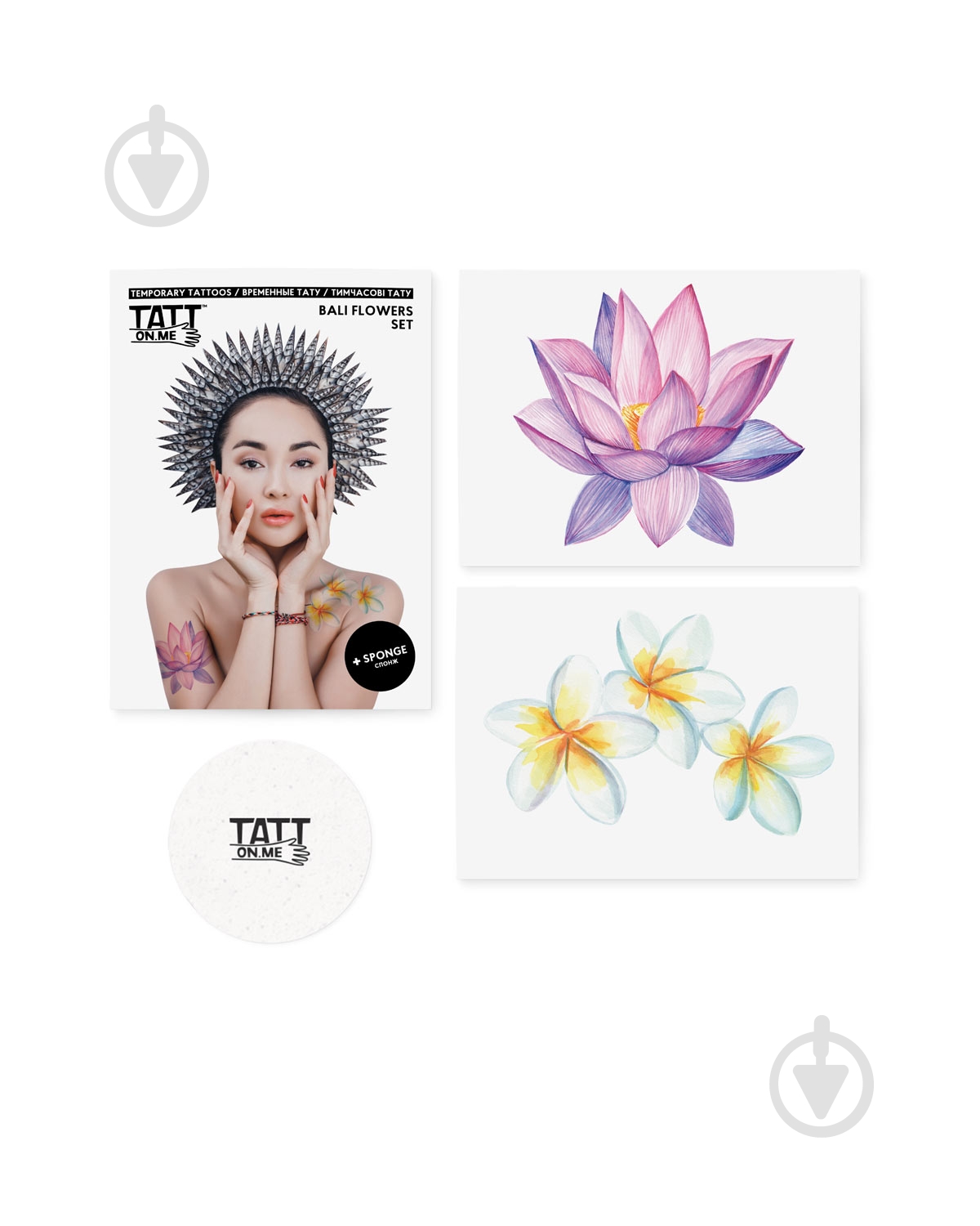 Тату тимчасове TATTon.me Bali Flowers set - фото 3