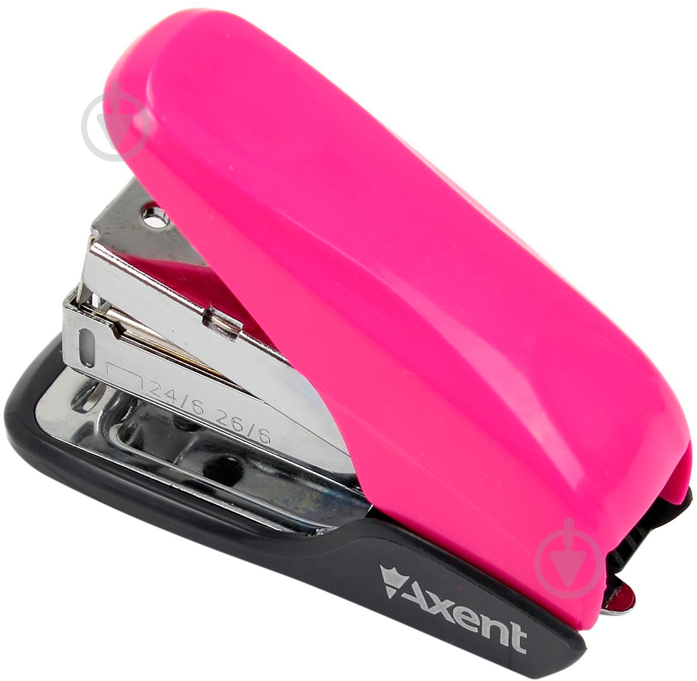 Степлер Shell PS пласт., №24/6, 20 арк., розовый Axent - фото 3
