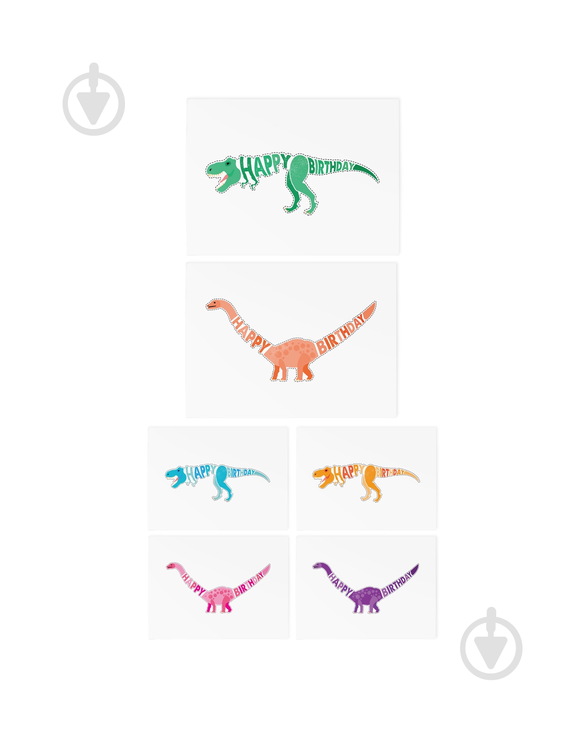 Тату тимчасове TATTon.me Birthday Dinos set - фото 2
