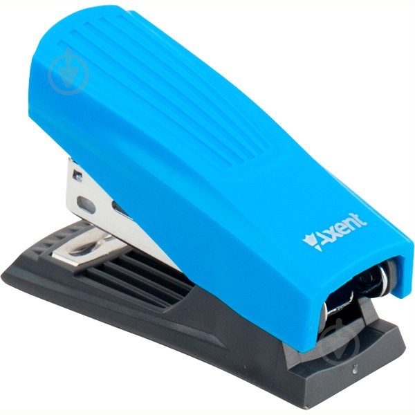 Степлер Shell пласт., №24/6, 12 арк., голубой Axent - фото 3 Степлер Shell пласт., №24/6, 12 арк., голубой Axent - фото 3