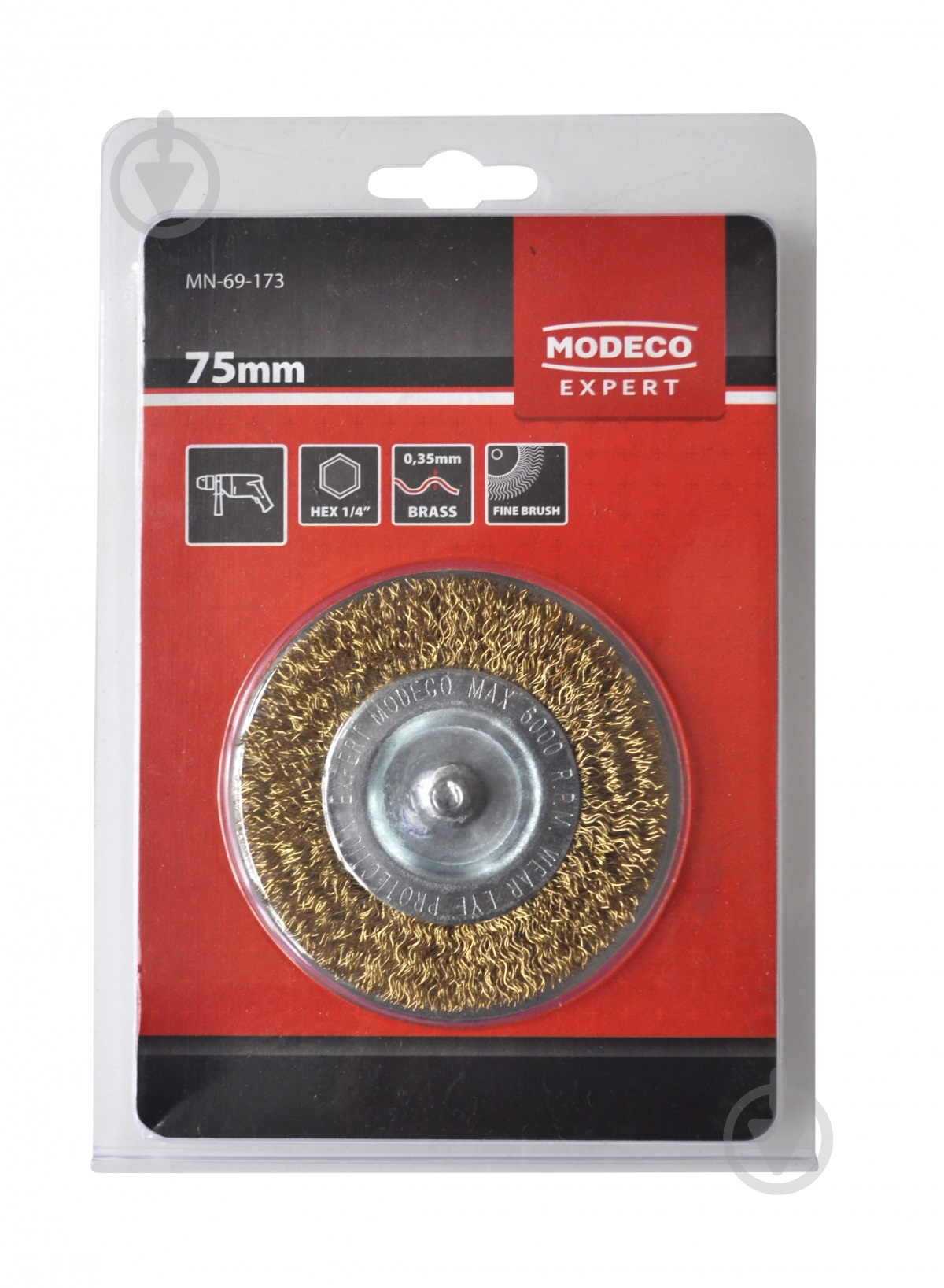 Щетка дисковая Modeco MN-69-173 - фото 2 Щетка дисковая Modeco MN-69-173 - фото 2