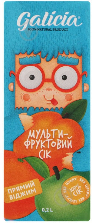 Сок Galicia Мультифруктовый 0,2 л - фото 1