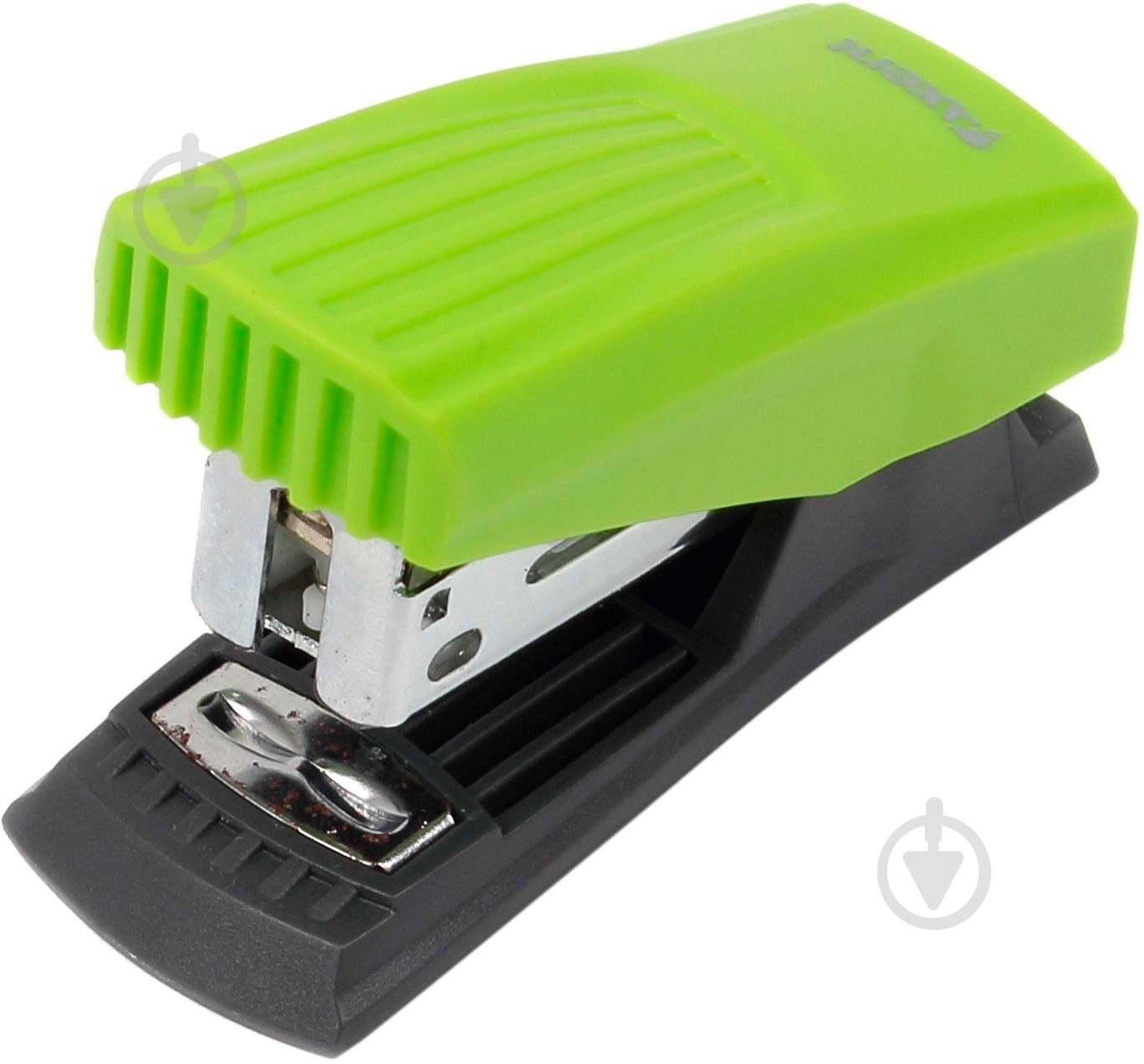 Степлер Shell пласт., №24/6, 12 арк., салатовый Axent - фото 3