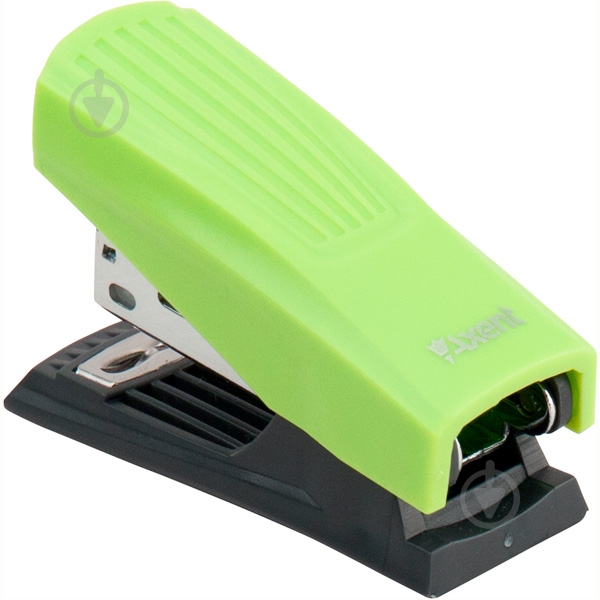 Степлер Shell пласт., №24/6, 12 арк., салатовый Axent - фото 2