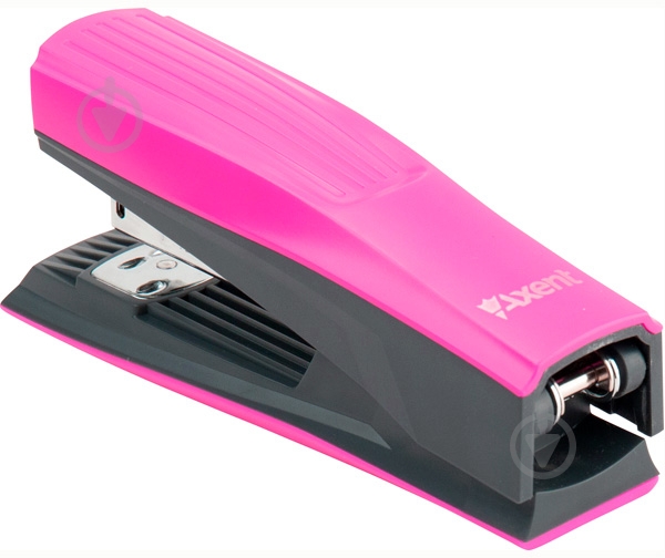 Степлер Shell пласт., №24/6, 20 арк., розовый Axent - фото 3